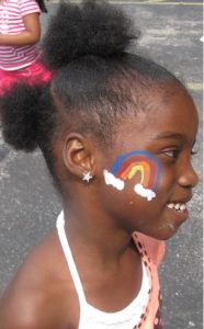 face painting girl