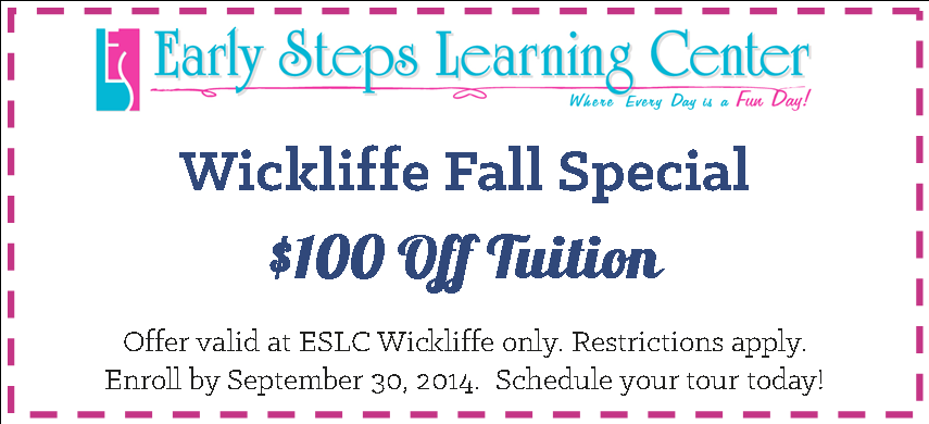 ESLC Wickliffe Fall Special 2014 Coupon