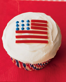 Flag cupcakes